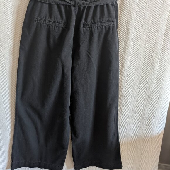 H&M & Denim Wide High Waist Ankle Pants Women's Size 8 Elastic waist Pull on - Picture 5 of 10